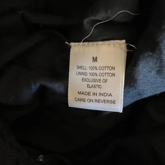 Dizzy Lizzy of Los Angeles Smocked Black & White 100% Cotton Dress Size Medium - Picture 7 of 8